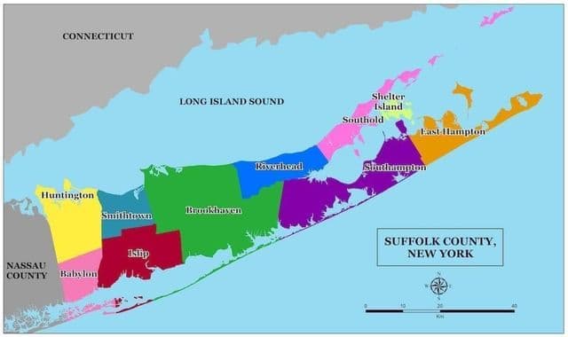 ロングアイランドの周辺地図